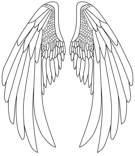 Easy Angel Wings Drawing at GetDrawings | Free download