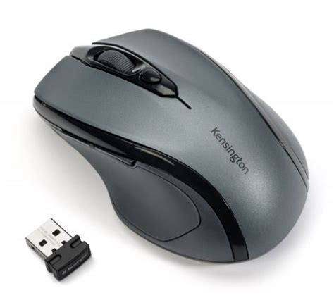 Kensington Pro Fit USB Wireless Mouse Mid-Size Grey K72423WW ...