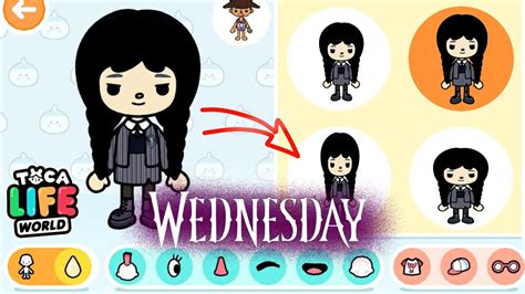 WEDNESDAY Addams in Toca Boca👤🕷Below is a link to download Wednesday ...