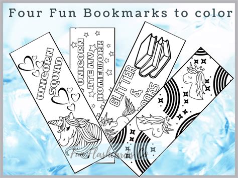 The best selling Unicorn bookmarks – FUN FLASHCARDS CO