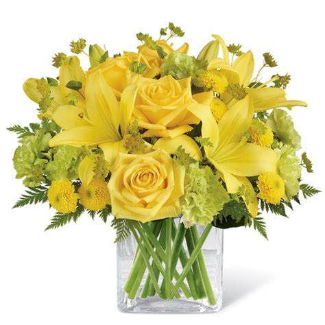 Yes To That Yellow Flower Bouquet at Send Flowers