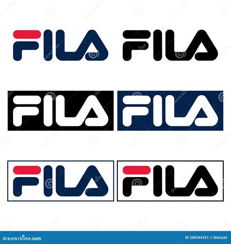 ASTANA, KAZAKHSTAN -25 October 2020 : Fila Icon. Fila Logo. Vector Fila ...