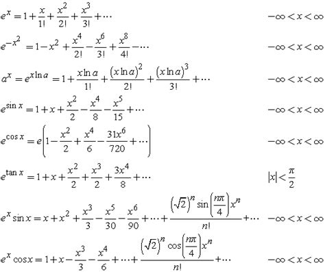 Taylor Series Expansions of Exponential Functions