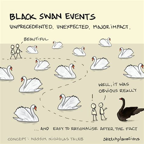 Black swan events - Sketchplanations