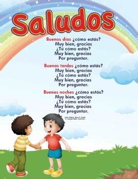 Spanish Greeting Song: Saludos by Kinder Spanish | TPT