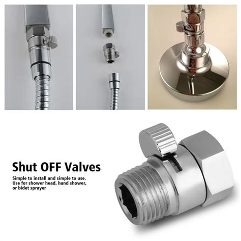 EOTVIA 1/2 Flow Contol Shut OFF Water Saver Valve For Shower Head Hand ...