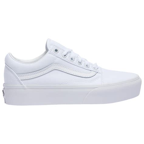 Vans Canvas Old Skool Platform in White - Save 17% - Lyst