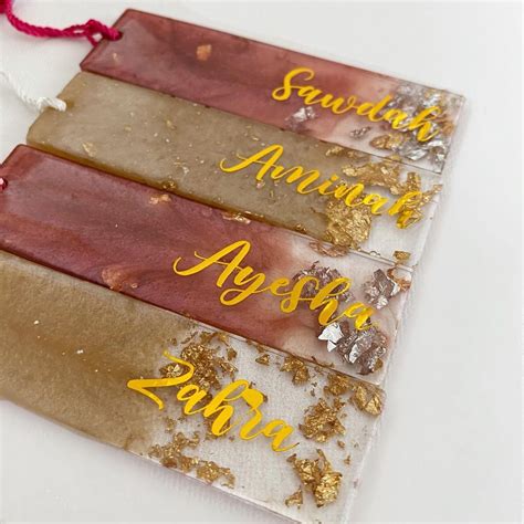 Aminah Arabic calligraphy on Instagram: “Personalised resin bookmarks ...