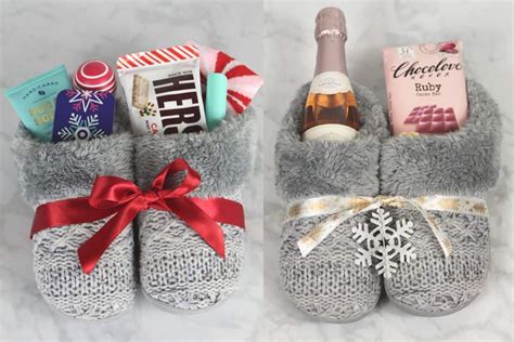 4 Cute Slipper Christmas Gift Basket Ideas