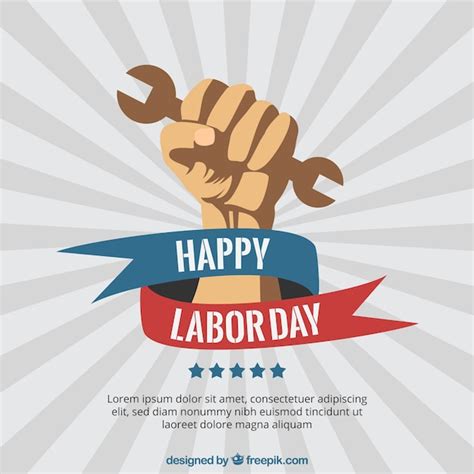 Premium Vector | Happy labor day poster