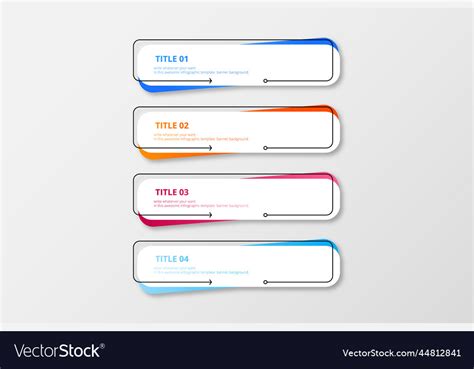 Modern infographic banner colorful pack design Vector Image