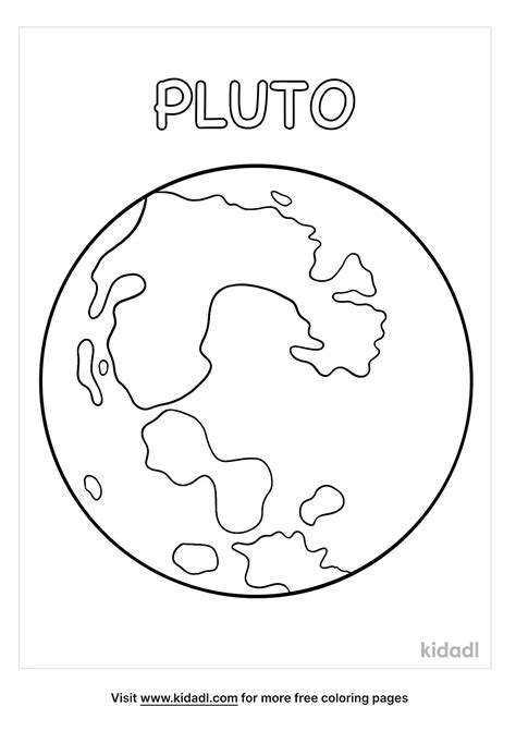 The Planet Pluto Coloring Pages