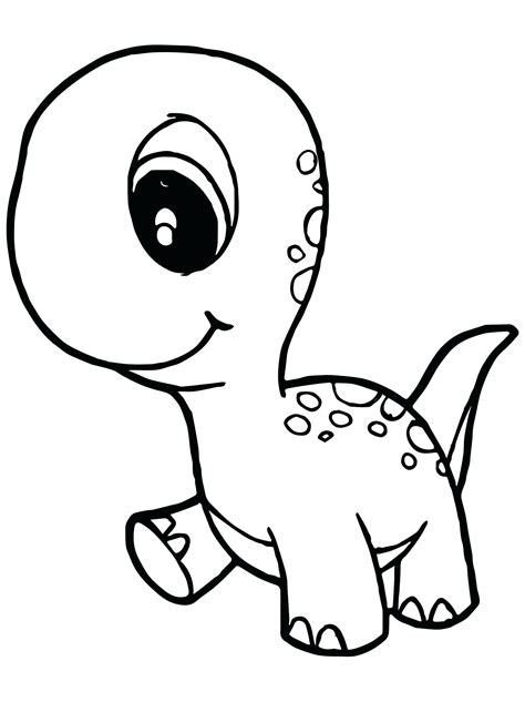 Free Dinosaur Coloring Pages For Toddlers