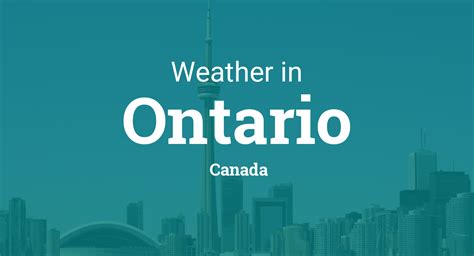 Weather in Ontario, Canada