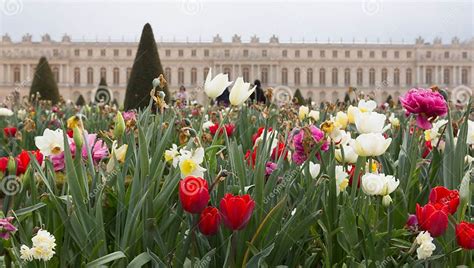 Flores De Los Jardines De Versalles Imagen de archivo - Imagen de ...