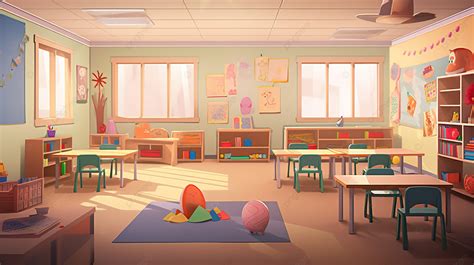 Cartoon Depicts The Typical Classroom Setup In An Elementary School ...