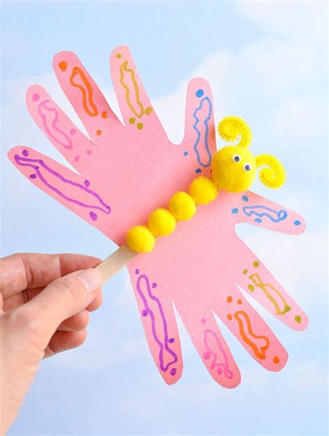 Handprint Butterfly Craft | Easy Handprint Butterflies - One Little Project