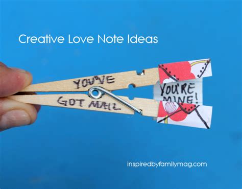 Creative Love Note Ideas - Project #1 - Inspired by Family