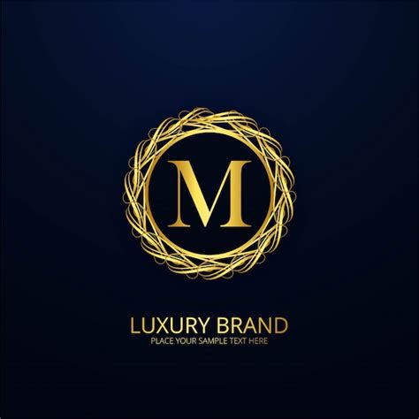 Free Vector | Ornamental luxury letter m logo