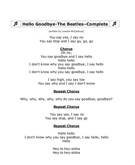 FREE 6+ Goodbye Note Samples in MS Word | PDF