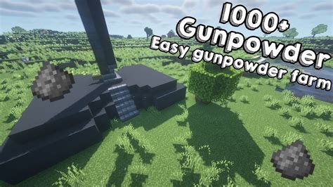 How To Make A Easy Gunpowder Farm || 1000+ Gudpowder Minecraft 1.16 ...