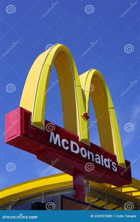 McDonald`s Golden Arches Logo Sign In Ottawa, Canada Editorial Photo ...