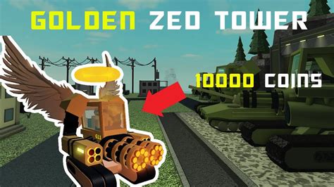 Tower Battles NEW GOLDEN ZED TOWER ROBLOX [APRIL FOOLS] - YouTube