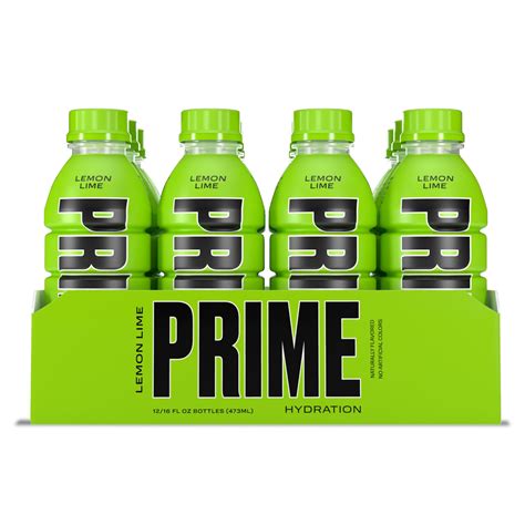 Prime Hydration with BCAA Blend for Muscle Recovery Lemon Lime (12 ...