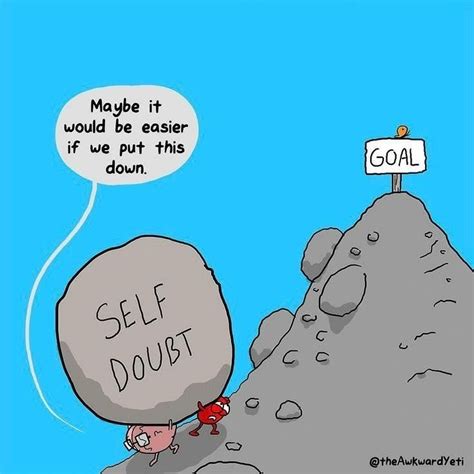 Motivational Cartoon On Self Doubt | by Dontgiveupworld | Medium