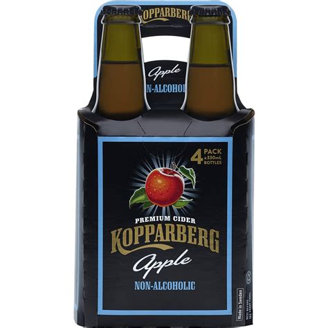 Kopparberg Non Alcoholic Apple Cider 330ml X4 Pack | Woolworths