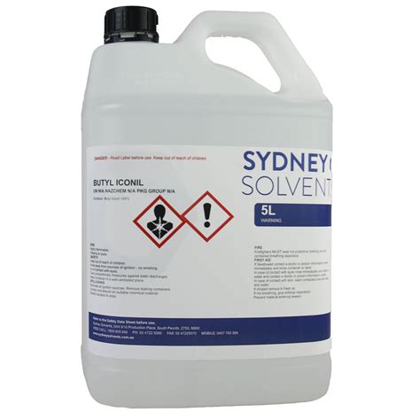 Butyl Iconil 5 Litre (Butyl Glycol Ether) | Sydney Solvents