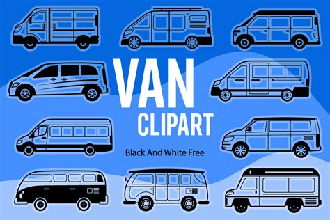 Van Clipart Black and White Free Graphic by Free Graphic Bundles ...