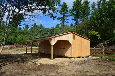 Shed Row Barn Greenfield, NH | Modular Barns | J&N Structures