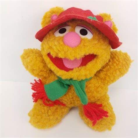 Baby Fozzie Bear Stuffed Plush Christmas 1987 Henson Vintage Muppets 8 ...