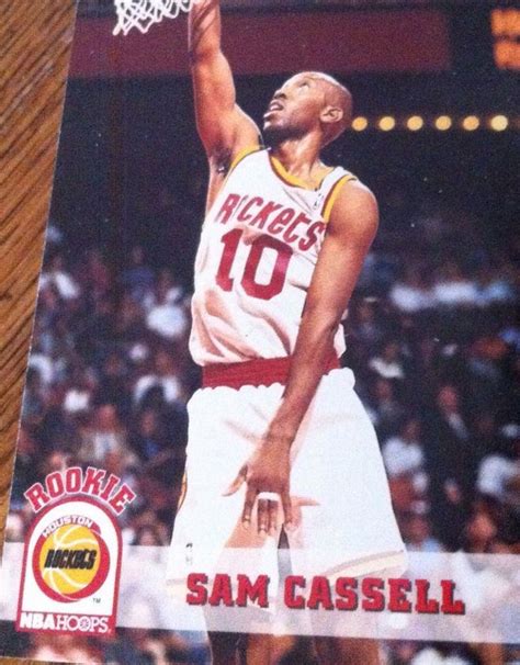 Sam Cassell 1994 Houston Rockets Rookie Card #HoustonRockets # ...