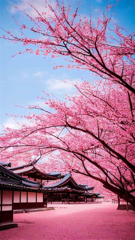 Cherry Blossom Sakura Trees IPhone Wallpaper HD - IPhone Wallpapers ...