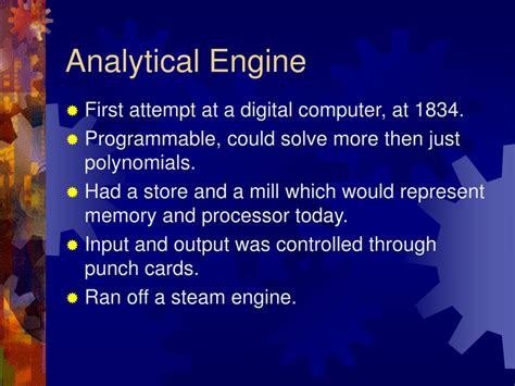 PPT - Charles Babbage’s Analytical engine PowerPoint Presentation, free ...