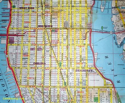 Printable Map Of Midtown Manhattan