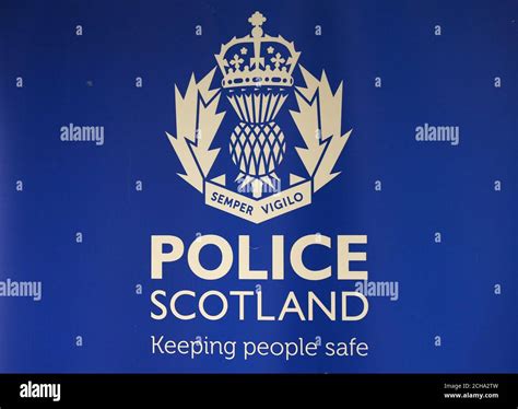 Detail of the Police Scotland Logo Stock Photo - Alamy