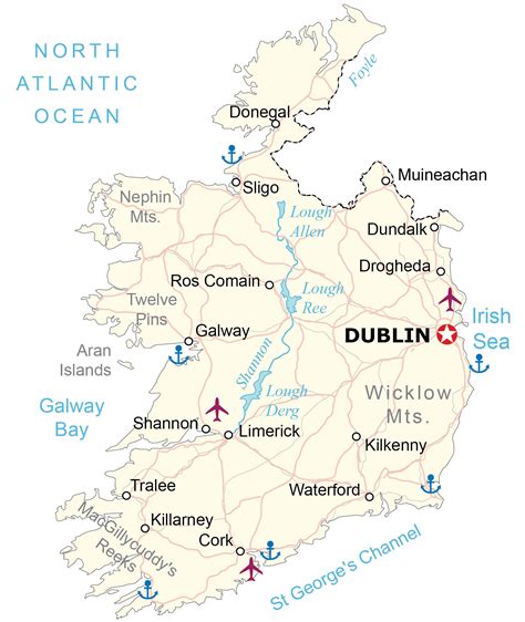 Republic of Ireland Map - GIS Geography