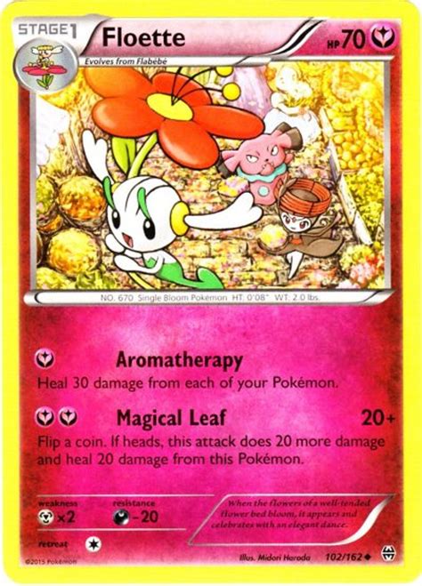 Pokemon X Y BREAKthrough Single Card Uncommon Floette 102 - ToyWiz