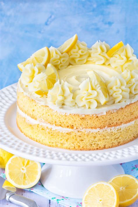 Easy Lemon Cake (All-In-One Lemon Sponge) | Charlotte's Lively Kitchen