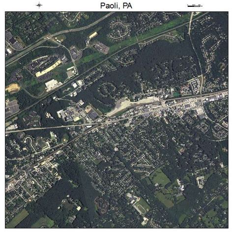 Aerial Photography Map of Paoli, PA Pennsylvania