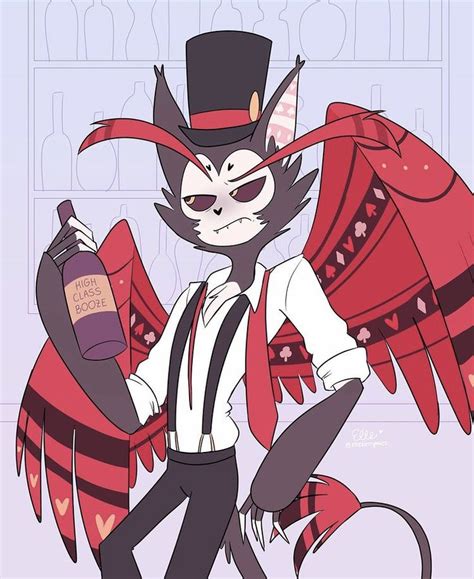 ℋ𝒶𝓏𝒷𝒾𝓃 ℋℴ𝓉ℯ𝓁♥️ | Hazbin hotel husk, Drunk cat, Monster hotel