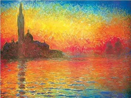 Sunset in Venice, Monet. So beautiful. | Beautiful Things | Pintere…