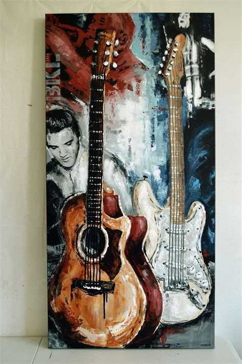 Original guitar painting by Magda Magier magdamagier.etsy.com | Guitar ...