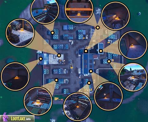 Chest Locations - JUNK JUNCTION (Season 8, Week 1) : FortNiteMobile