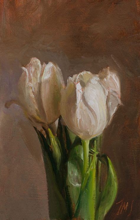 White tulips - Click anywhere outside of the image to close | Painting ...