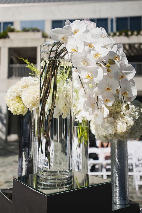 Elegant White Orchid Centerpiece