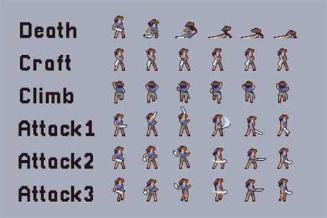 Free 3 Character Sprite Sheets Pixel Art - CraftPix.net